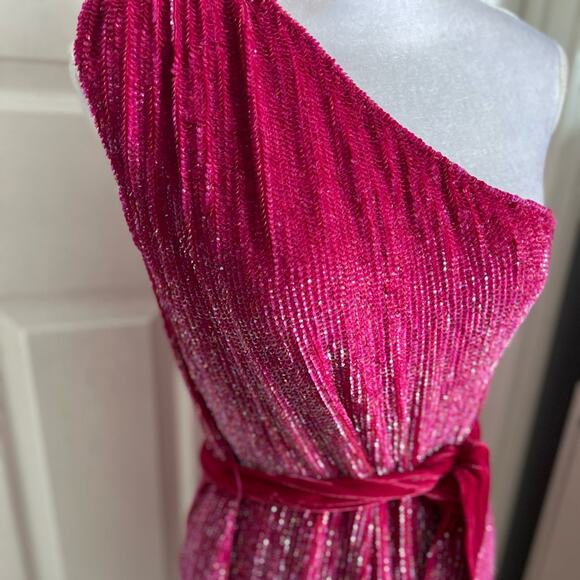 Retrofete x Revolve Ella Dress in Fuschia pink size small - Picture 6 of 13